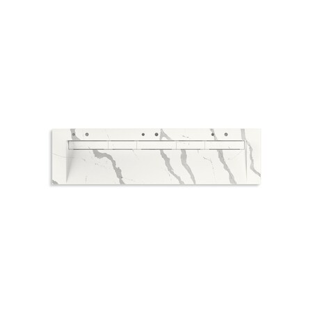 Kohler 90In Wall-Mount Trough Lavatory System In Et Bianco Cal 81033-BSS-KEB